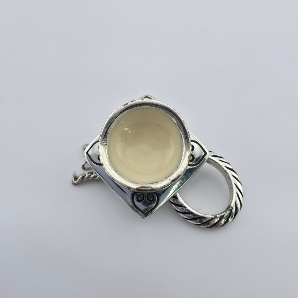 BRIGHTON 'Congrats!' Charm Graduation Cap Dangle Etched Silver Plate FREE $HIP!! - Picture 10 of 12